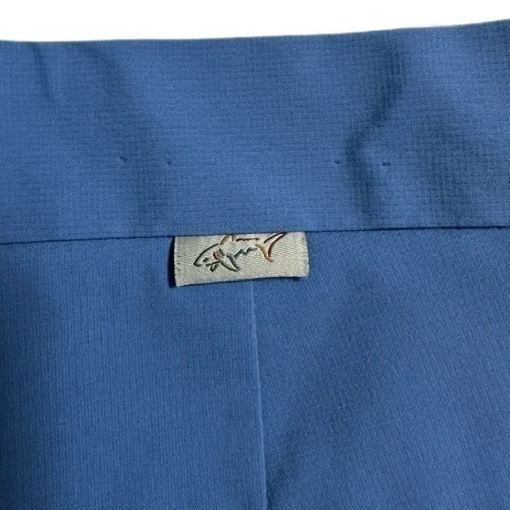 Greg Norman Everbest Sky Blue‎ Athletic Flat Front Stretch Golf Shorts